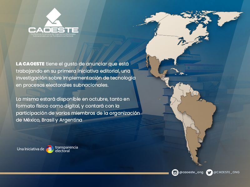 CAOESTE anuncia que está trabajando en su primera iniciativa editorial LIBRO CAOESTE