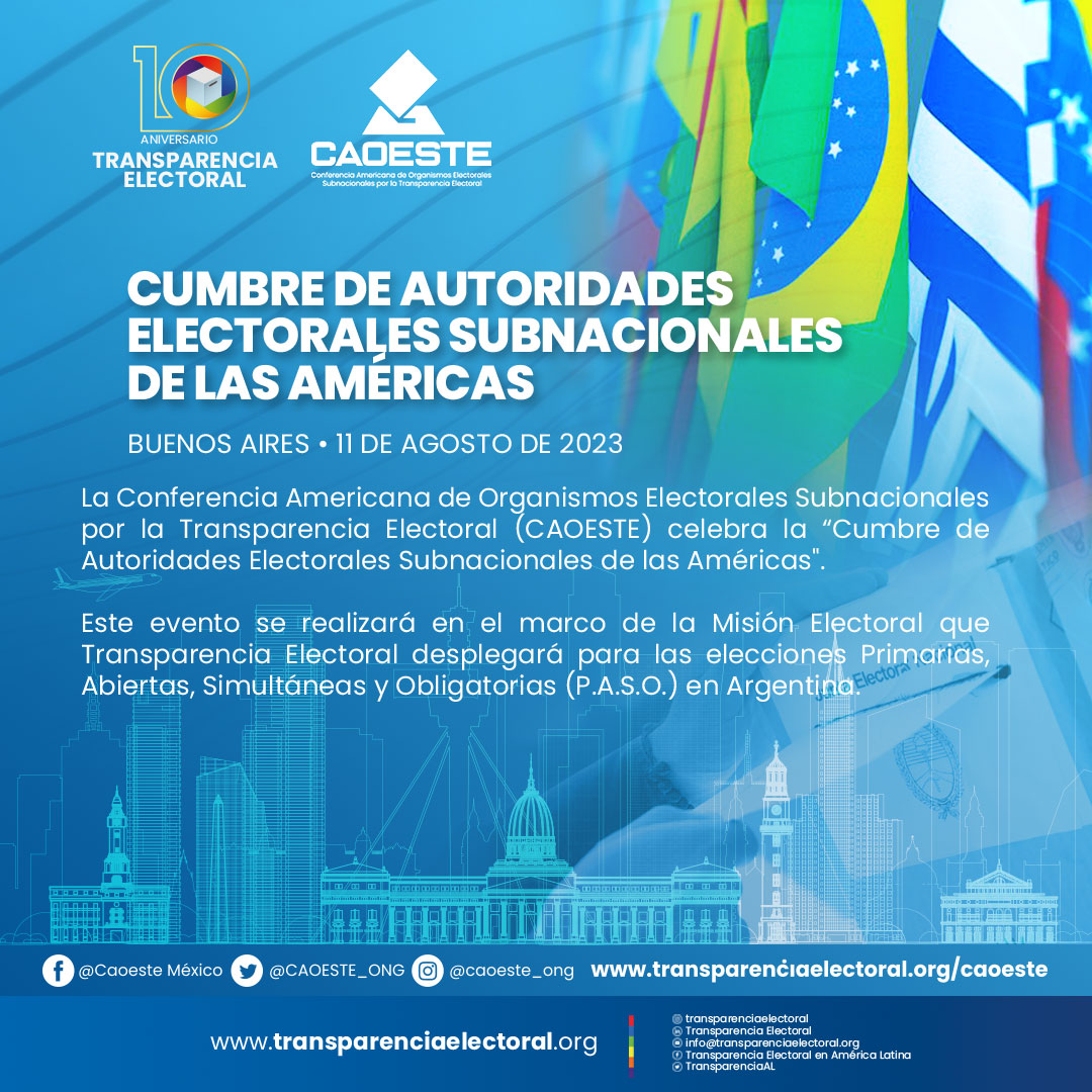 Cumbre de Autoridades Electorales Subnacionales de las Américas
